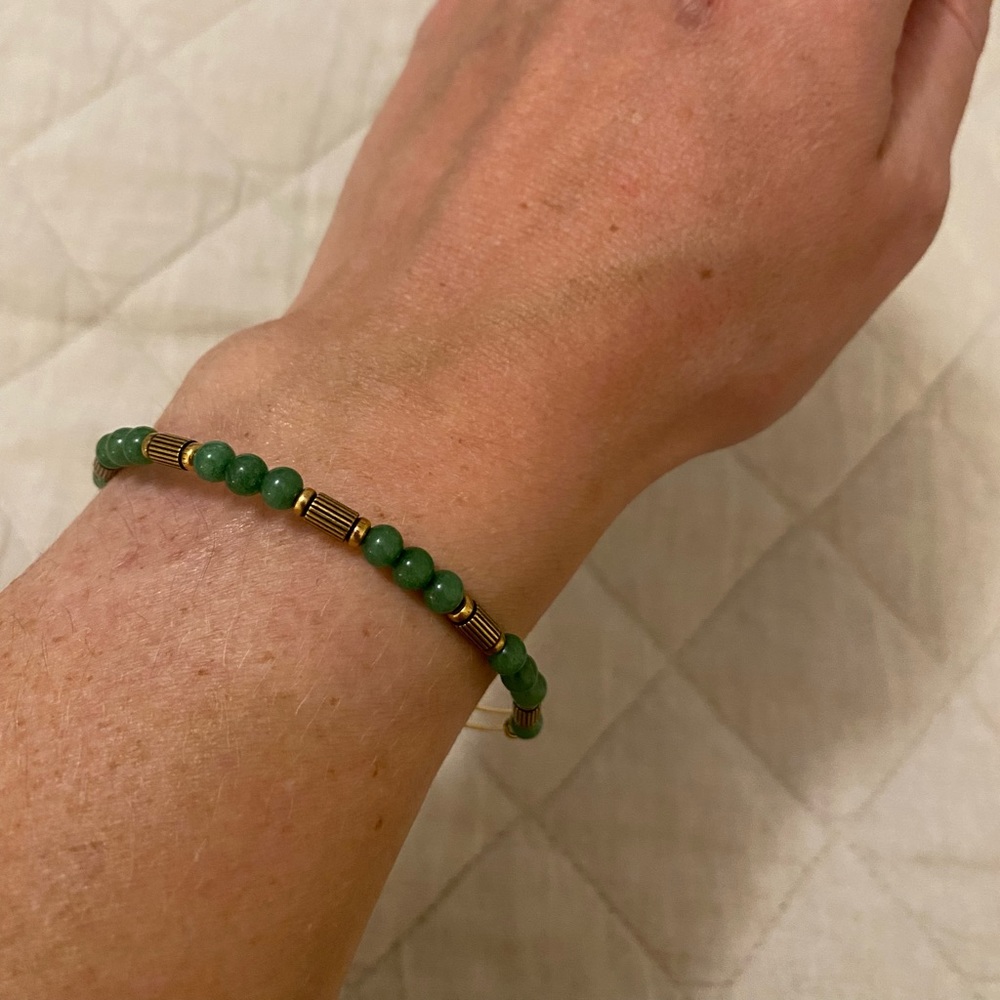 Alex and Ani Green Beaded Bracelet